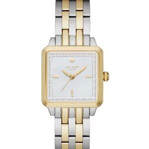 kate spade Gold Quartz & Silver Square Watch